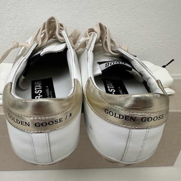 NWT Golden Goose Women Sneaker White & Gold sz 38 - Picture 7 of 14